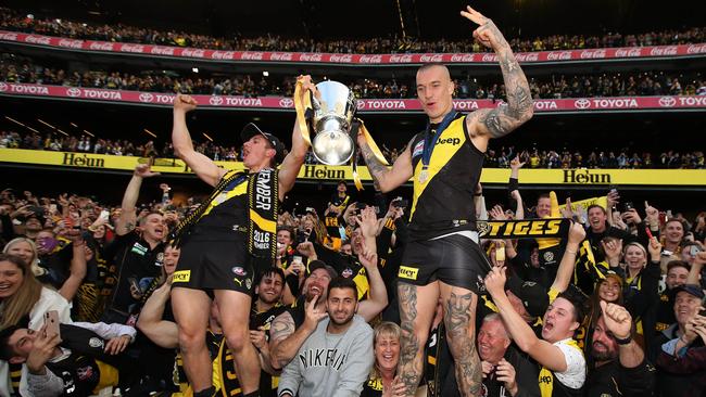 Whoever wins this year’s premiership likely won’t be able to celebrate it with fans. Picture: Phil Hillyard