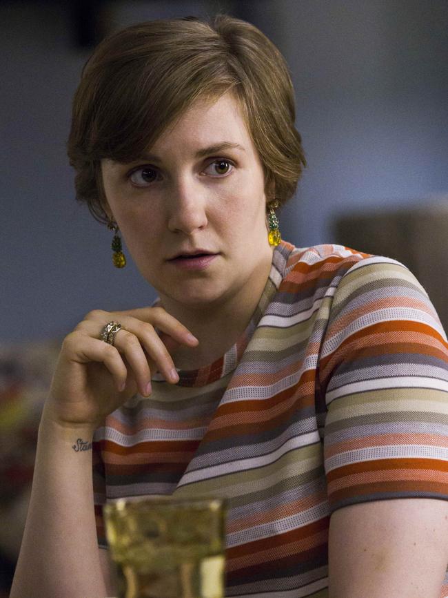 Lena Dunham as Hannah Horvath in Girls.