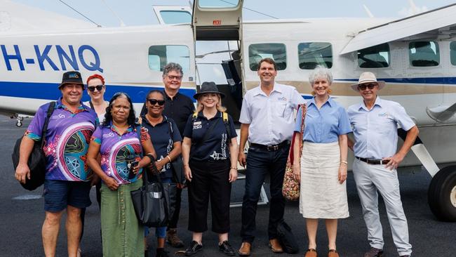 Peter Thomsen, Elisabeth Heenan, Joanne Mick, Dr Bruce Willett, Christine Heatherington-Tait, Dr Richard Zanner, Dr Emma Kennedy and David Benallack visit the Top End.