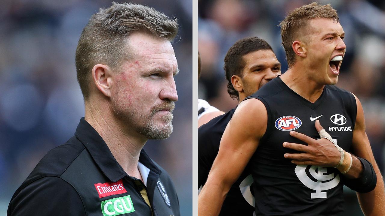 Nathan Buckley explains the headache Patrick Cripps caused on Saturday.