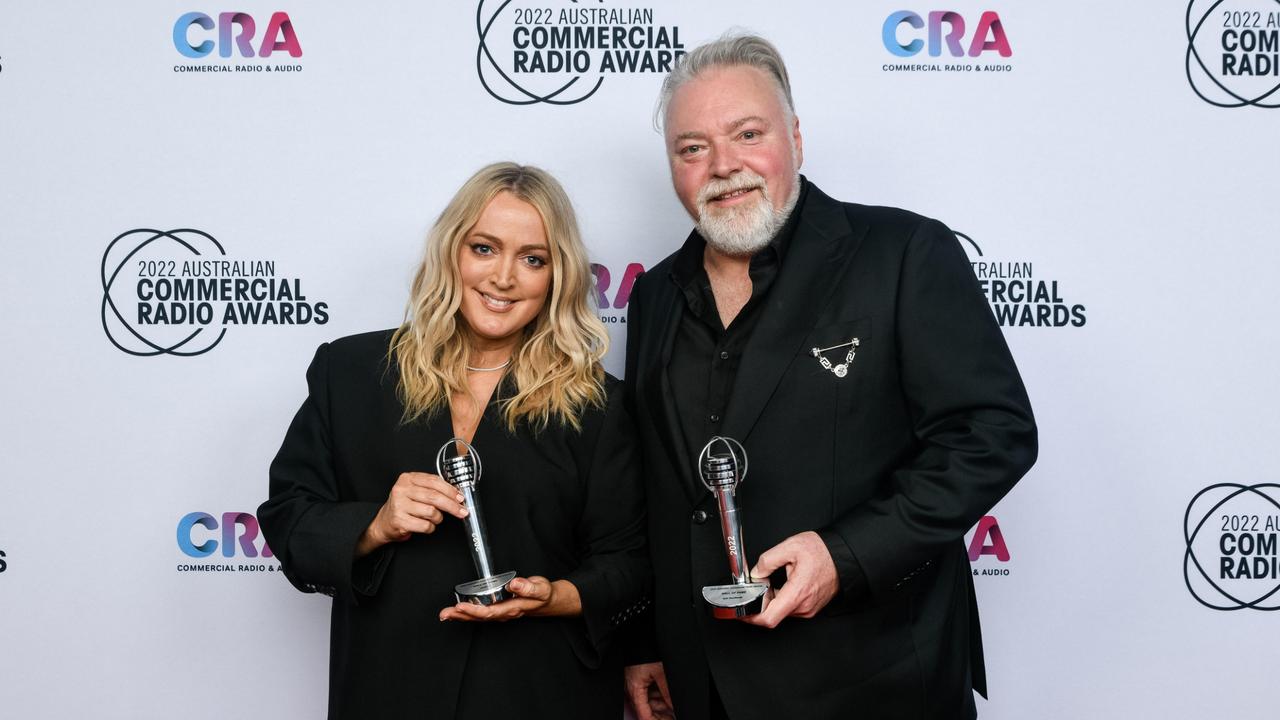 KIIS FM breakfast hosts Jackie O Henderson and Kyle Sandilands interviewed Chris Minns. Picture: Supplied