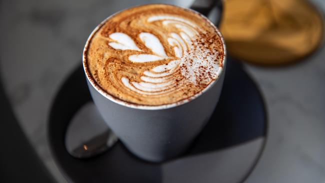 Cappuccino at Marina Cafe in Derwent Park. Picture: Linda Higginson