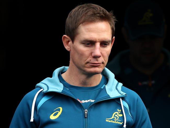 The Wallabies haven’t had an attack coach since Stephen Larkham was let go. Picture: Getty Images