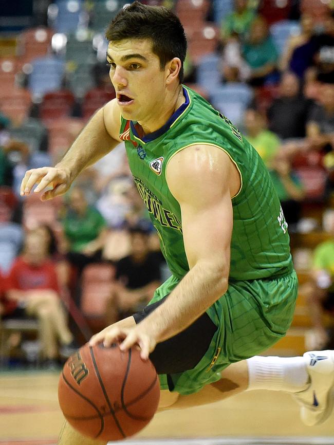 Corey Maynard in action for Townsville Crocs.