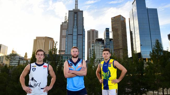 Shane Brewster (middle) was given high praise from Singh. Picture: Zoe Phillips