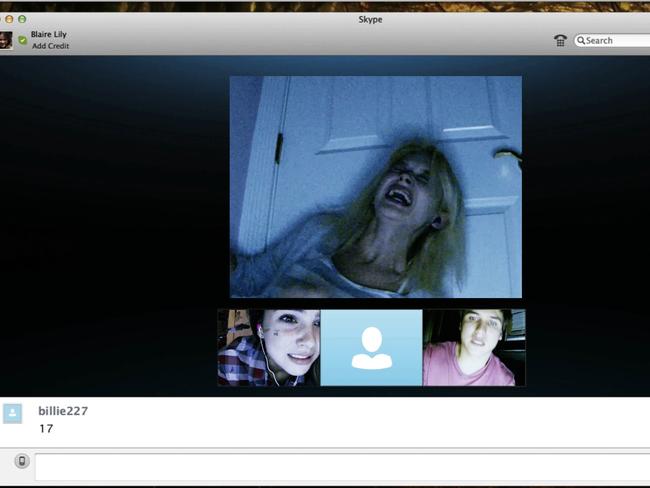 Uninvited guest sitting on Skype ... A still from the horror movie Unfriended. Picture: Universal