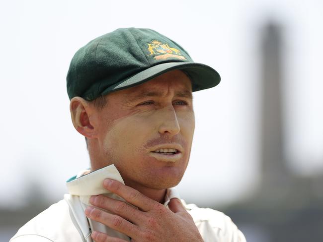 GALLE, SRI LANKA - FEBRUARY 08: Marnus Labuschagne of Australia prepares to field during day three of the Second Test match in the series between Sri Lanka and Australia at Galle International Stadium on February 08, 2025 in Galle, Sri Lanka. (Photo by Robert Cianflone/Getty Images)