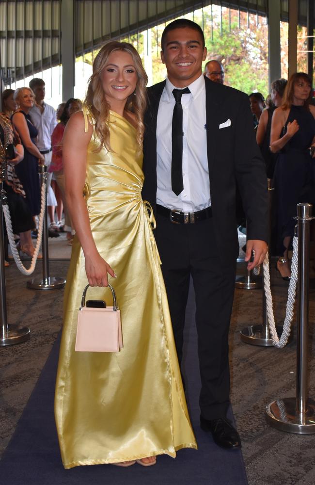 Chloe Daly and Luke Aiken at the Sunshine Coast Grammar School formal 2023. Photo: Jorina Maureschat