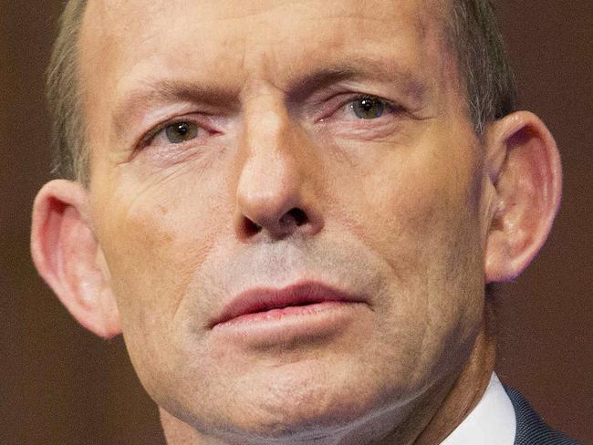 Prime Minister Tony Abbot speaks at the 159th Victorian Liberal Party State Council in Melbourne, March 28th, 2015. Picture: Nathan Dyer