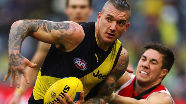 Dustin Martin is a raging favourite for the Brownlow Medal. Picture: Michael Klein