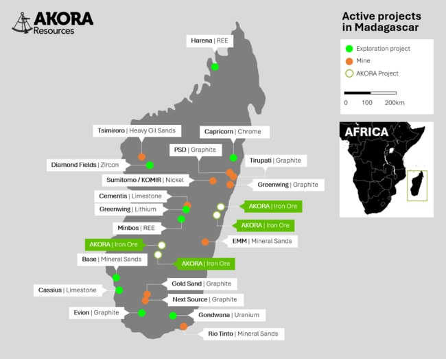 Project location map. Pic: AKO