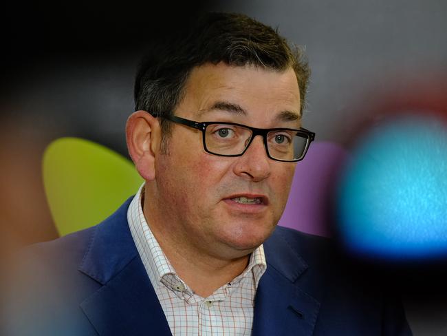 MELBOURNE, AUSTRALIA - NewsWire Photos MAY, 4, 2022: Victorian Premier, Daniel Andrews gives a media conference at Melton Health Services.Picture: NCA NewsWire / Luis Enrique Ascui