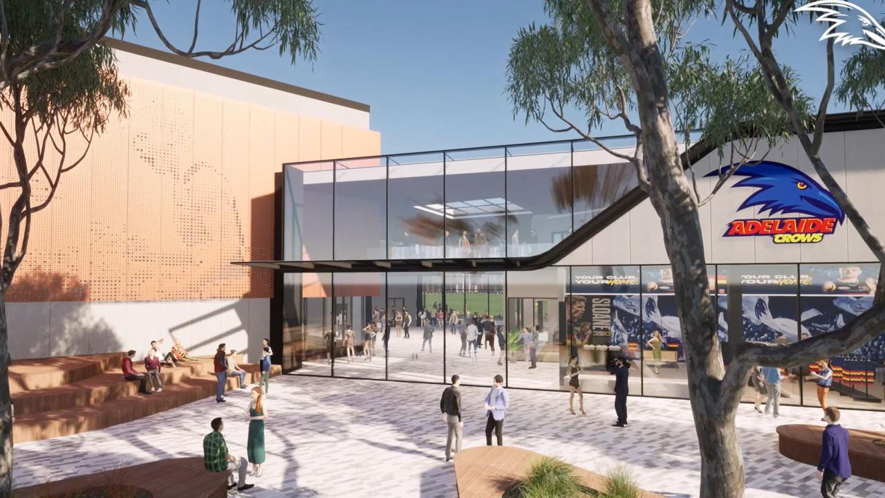 Vision of the Adelaide Football Club’s proposed new training, administration and community precinct at Thebarton Oval. Picture: City Collective