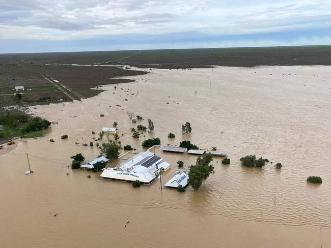 Flooding in western Queensland in January. Photo Supplied Facebook Peter Taylor