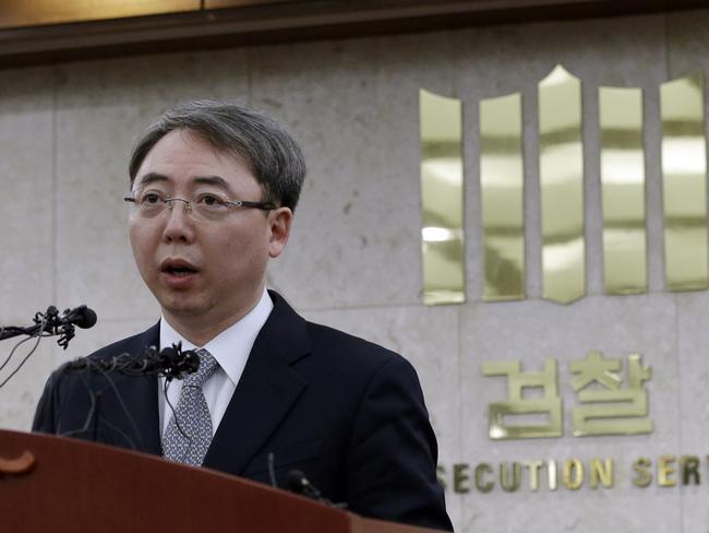 Deputy Chief Prosecutor Kim Chang-hee of the Seoul Western District Prosecutors Office. Lee Jin-man / AP