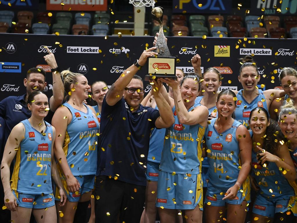 Bendigo Spirit is the reigning WNBL champion, with seven of the eight clubs from season 2024-25 locked in. Picture: Getty Images
