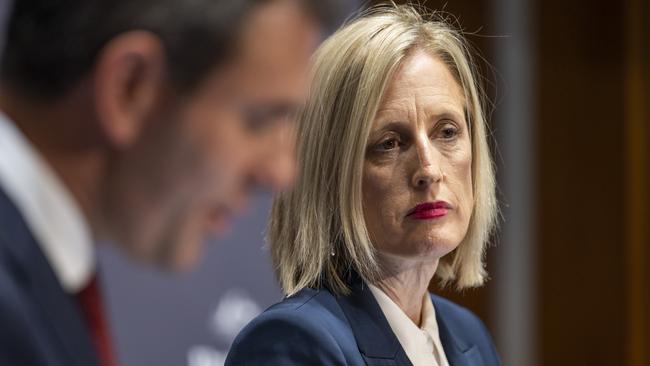 Finance Minister Katy Gallagher has highlighted $10bn in direct savings, adding nearly $12bn has been repurposed. Picture: Getty Images