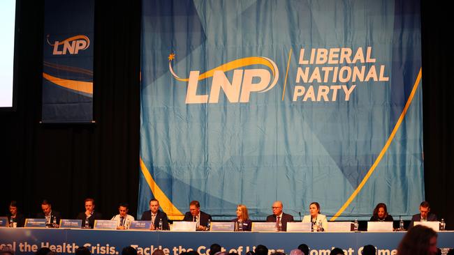 The LNP annual state conference heard from many vocal members about introducing holistic sexual consent education. Picture: NCA NewsWire/Tertius Pickard