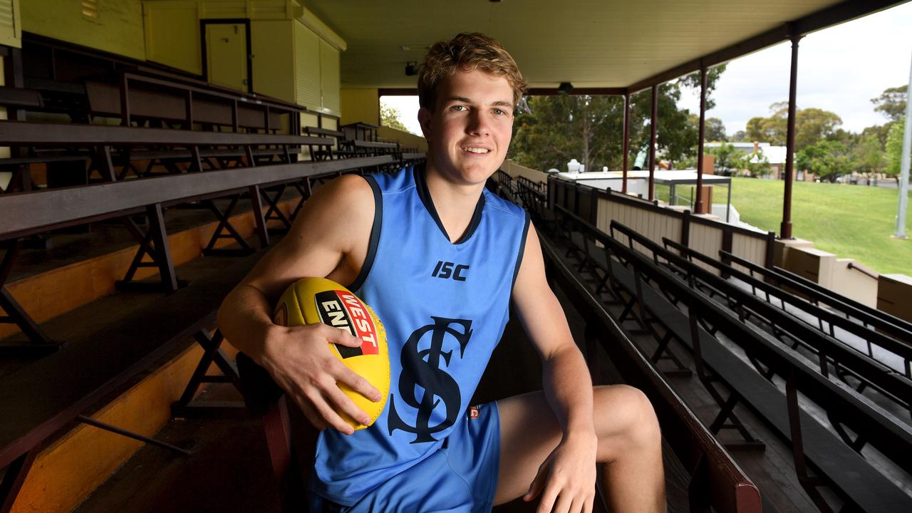 Kangaroos recruit Tom Powell was a ball magnet at under-18 level. Picture: Tricia Watkinson