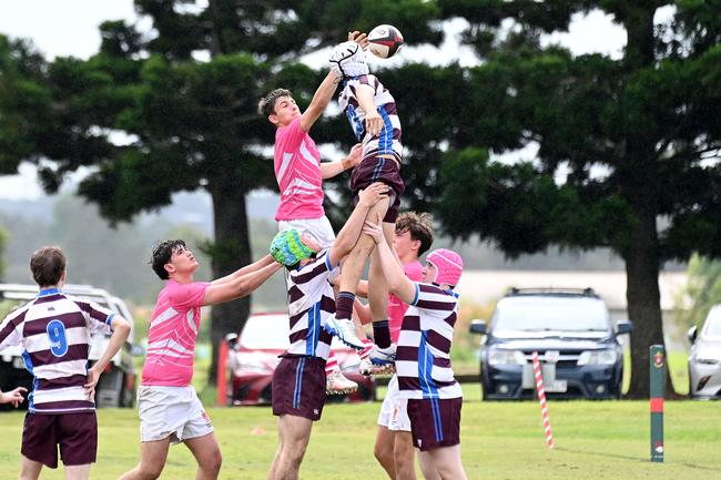 TAS First XV rugby, St Paul's School v John Paul College. Saturday May 10, 2025. Picture, John Gass