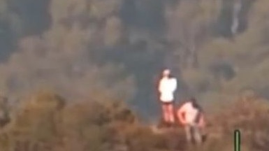 The two hikers became disoriented on Sunday afternoon. Picture: 7News