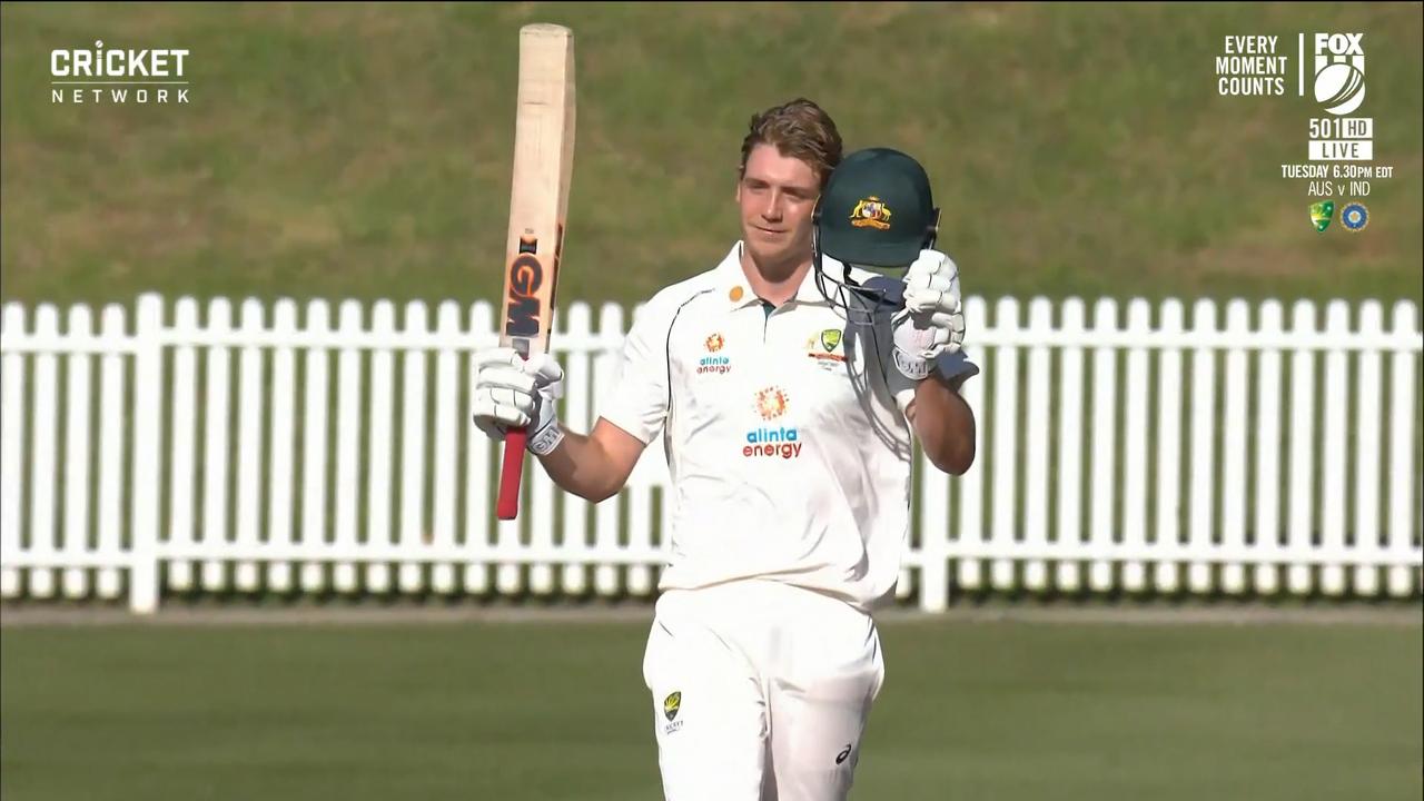 Cameron Green just brought up a century.