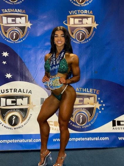 Victorian bodybuilder Mady Cacoyiannis. Image: Instagram.