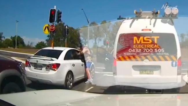 Harris stabbed a driver in the neck.