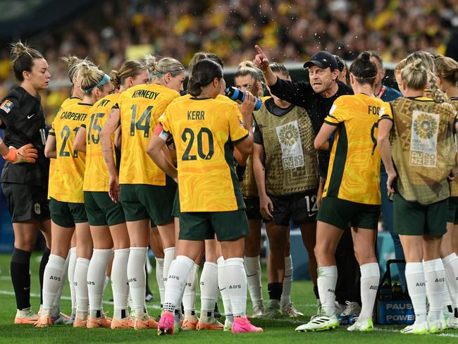 Tony Gustavsson has created a true team environment at the Matildas. Picture: Bradley Kanaris/Getty Images