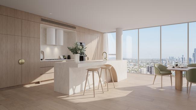 An artist's impression of one of the apartments in Mosaic Property Group's new residential development, Lily.