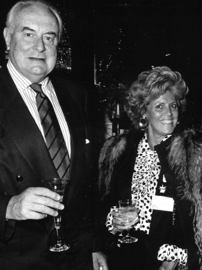 Gough Whitlam and Lillian Frank in 1990.