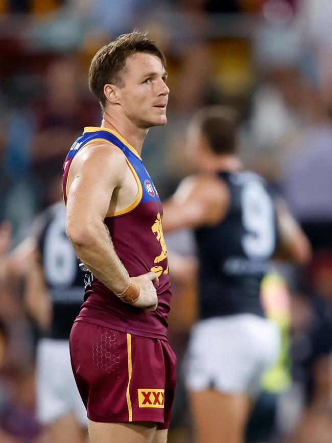 Lincoln McCarthy laments a lost opportunity. Picture: Dylan Burns/AFL Photos via Getty Images