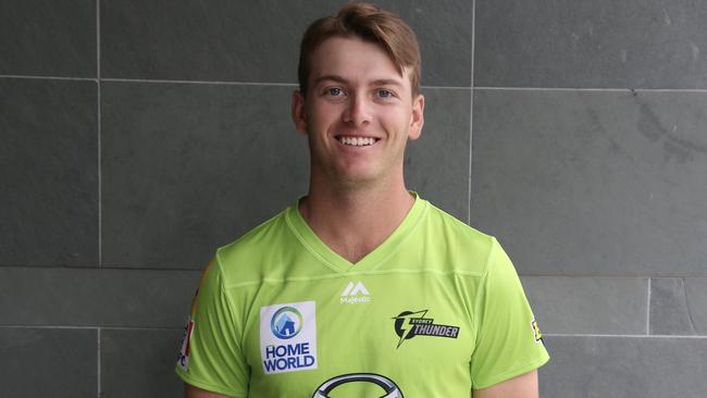 Sydney Thunder youngster Baxter Holt on the comeback from a nasty back injury. Pic: Supplied