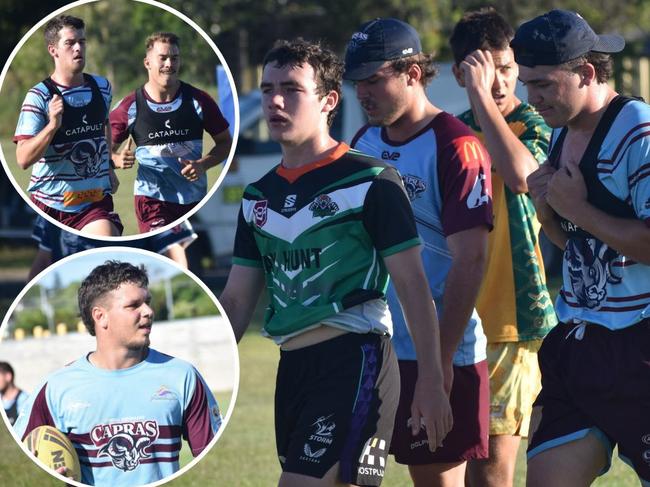 The CQ Capras' four male squads trained together for the first time this pre-season at Kettle Park on Saturday.