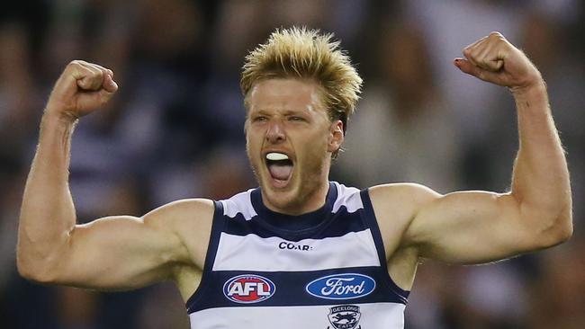 Former Kensington batsman George Horlin-Smith, who now plays AFL with Geelong, previously held the Browns’ record for the youngest male to make an A-Grade debut. Picture: Michael Dodge/Getty Images