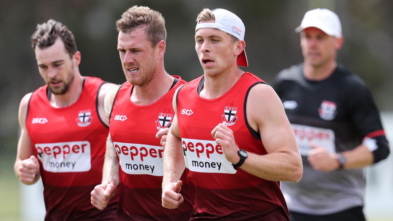 Seb Ross and Tim Membrey will play after missing St Kilda’s last game. Picture: Michael Klein