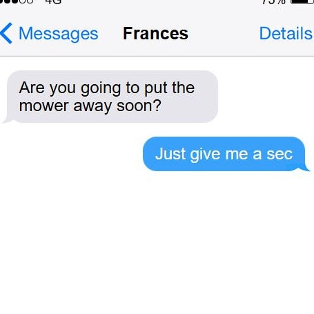 He allegedly sent messages to himself from his wife’s phone to make it seem she had gone outside to move the mower before being killed.