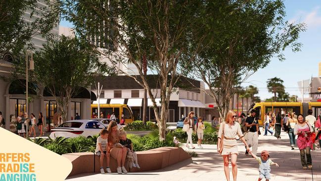 Surfers Paradise Mall will be made 100m longer. Picture: Supplied by Gold Coast City Council.