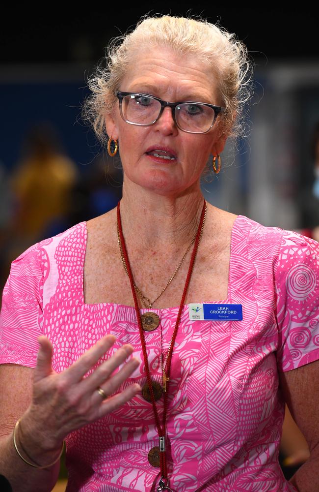 Leanyer School principal Leah Crockford wants students to read more: Picture: (A)manda Parkinson