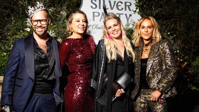 Guests including Pip Edwards arrive at Justin Hemmes' Silver Party in Sydney. Photo: Tom Parrish