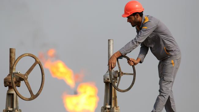 At its peak, the price of oil had doubled in the past three months, fuelling fear of 1970s-style stagflation. Picture: AFP