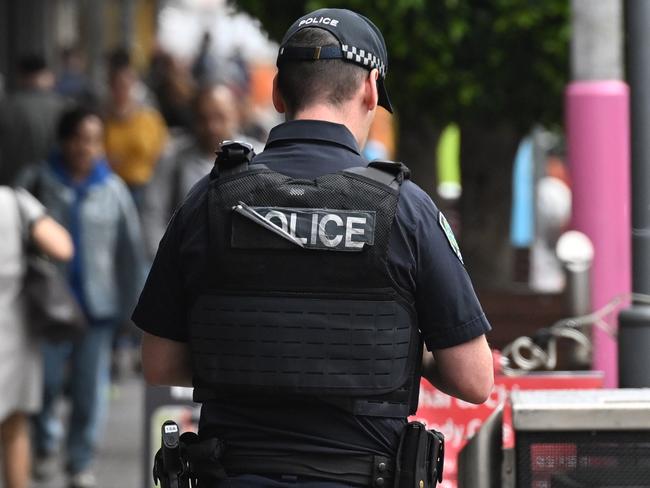 ADELAIDE, AUSTRALIA - NewsWire Photos September 20, 2023: Police on the beat along Hindley Street in AdelaideÃ•s CBD. South Australian Police Commissioner Grant Stevens has declared that Adelaide is Australia's safest city. Picture: NCA NewsWire / Brenton Edwards* Can be used as SAPOL GENERIC *