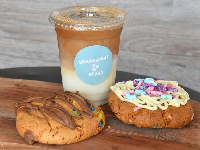 Independent Beans in Kirwan was created as a way to offer employment opportunities for people with disabilities who can often be overlooked by other employers. A mnm cookie and a unicorn cookie. Picture: Evan Morgan