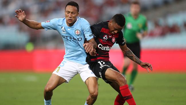 The Western Sydney Wanderers lost to Melbourne City on New Year’s Day to continue their poor start to the season. Picture: Getty Images 