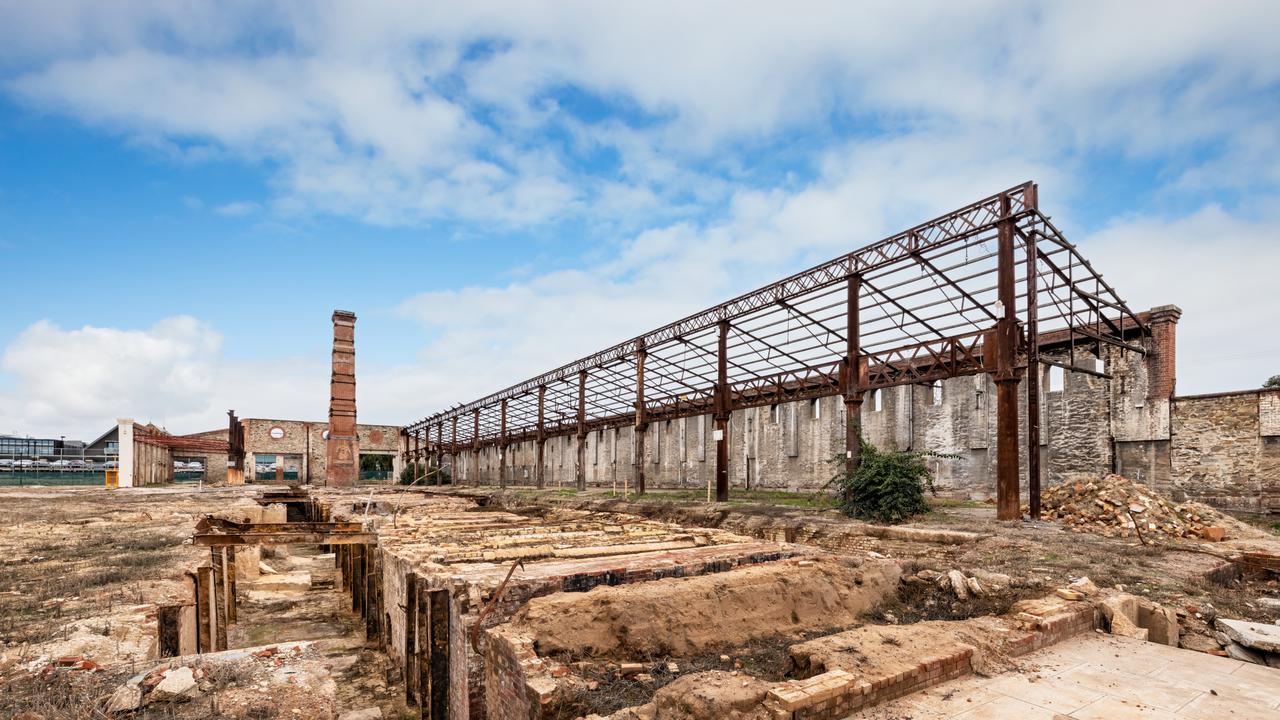 Heritage structures at the former Brompton Gasworks site. Picture: Renewal SA