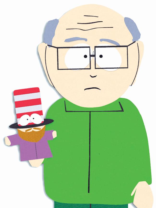 Teacher Mr Garrison from South Park.