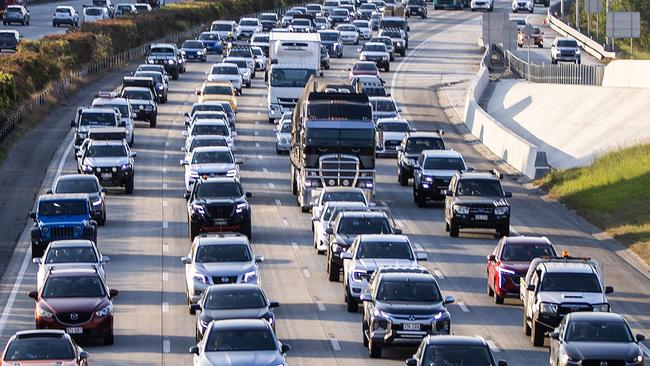 Generic Traffic - Heavy traffic on the M1 Pacific Motorway heading south towards the Gold Coast from Brisbane.Picture: Nigel Hallett