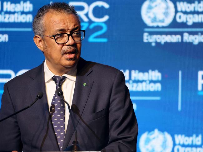 Director-General of the World Health Organisation (WHO) Tedros Adhanom Ghebreyesus. Picture AFP