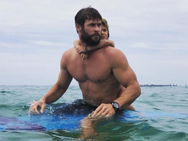 Chris Hemsworth is seriously ripped, too. Picture: Instagram for BW Magazine