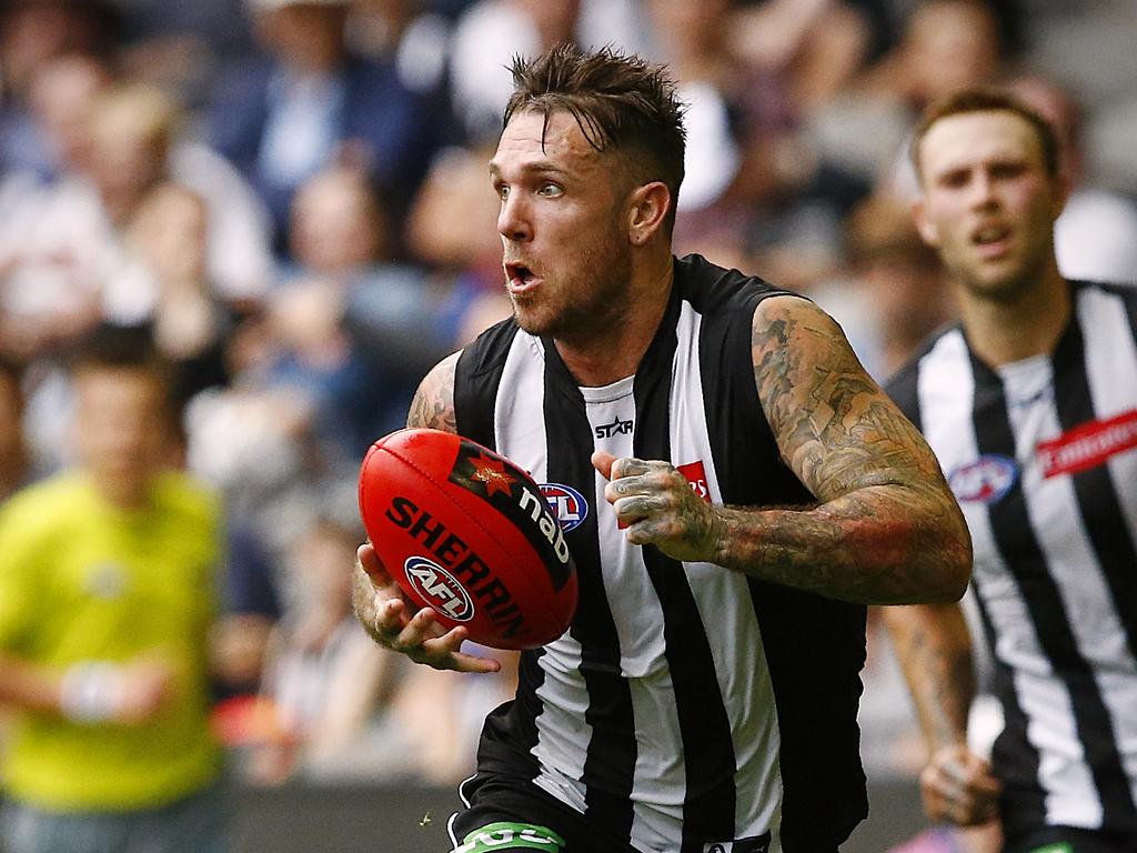 Dane Swan has urged his followers to get vaccinated against Covid-19 Picture: Wayne Ludbey